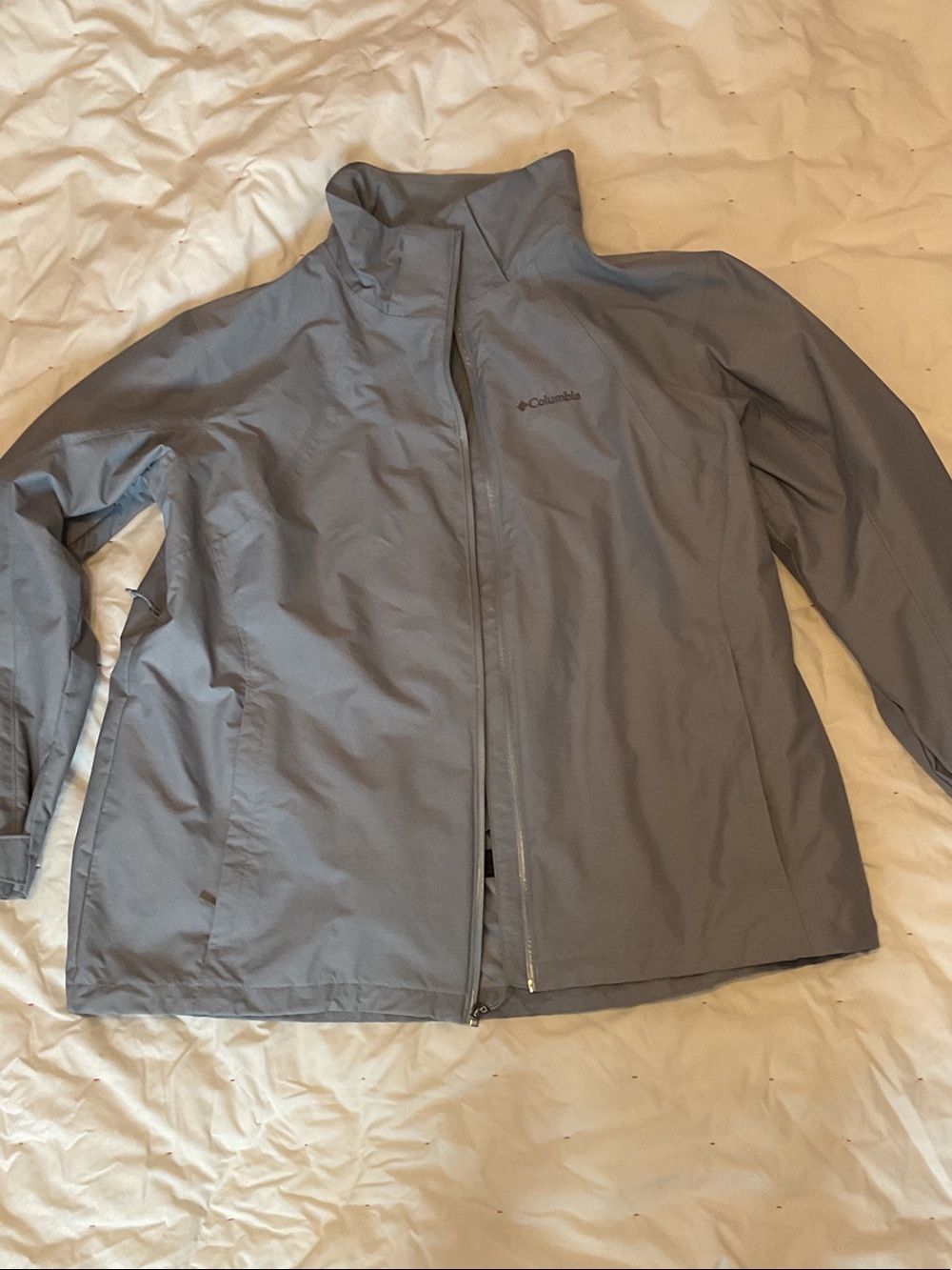 Columbia Men's Rain Jacket - Light Gray
